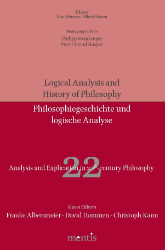 Buchcover Analysis and Explication in 20th-century Philosophy