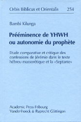 Buchcover Prééminence de YHWH ou autonomie du prophète