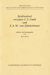 Buchcover Briefwechsel zwischen Carl Friedrich Gauß und Eberhard August Wilhelm von Zimmermann ...