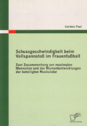 Buchcover Schussgeschwindigkeit beim Vollspannstoß im Frauenfußball