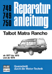 Buchcover Reparaturanleitung 748/749/750: Talbot Matra Rancho