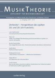 Orchester - Perspektiven des späten 18. und 19. Jahrhunderts