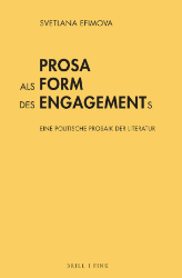 Buchcover Prosa als Form des Engagements