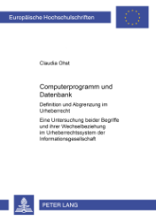 Buchcover Computerprogramm und Datenbank