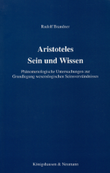 Buchcover Aristoteles - Sein und Wissen