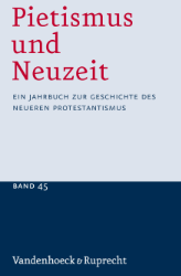 Buchcover Pietismus und Neuzeit. Band 45 - 2019