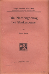 Die Namengebung bei Shakespeare