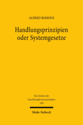 Buchcover: Handlungsprinzipien oder Systemgesetze