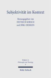 Buchcover Subjektivität im Kontext