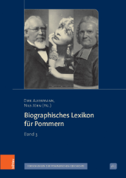 Buchcover Biographisches Lexikon für Pommern. Band 3