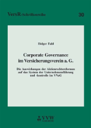Buchcover Corporate Governance im Versicherungsverein a.G.