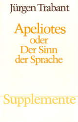 Buchcover Apeliotes oder Der Sinn der Sprache