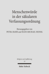 Buchcover Menschenwürde in der säkularen Verfassungsordnung