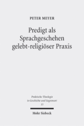 Buchcover Predigt als Sprachgeschehen gelebt-religiöser Praxis