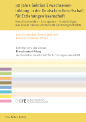 Buchcover 50 Jahre Sektion Erwachsenenbildung in der Deutschen Gesellschaft für Erziehungswissenschaft ...