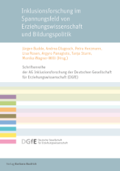Buchcover Inklusionsforschung im Spannungsfeld von Erziehungswissenschaft und Bildungspolitik ...