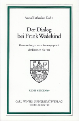 Der Dialog bei Frank Wedekind