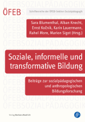 Buchcover Soziale, informelle und transformative Bildung