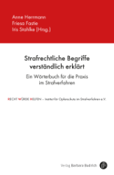 Buchcover Strafrechtliche Begriffe verständlich erklärt