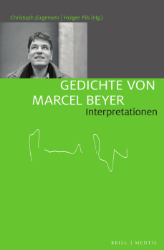 Buchcover Gedichte von Marcel Beyer
