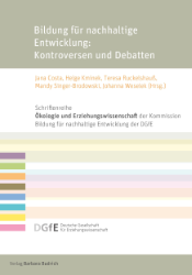 Buchcover Bildung für nachhaltige Entwicklung: Kontroversen und Debatten