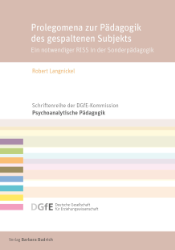 Buchcover Prolegomena zur Pädagogik des gespaltenen Subjekts