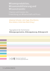 Buchcover Wissensproduktion, Wissensmobilisierung und Wissenstransfer