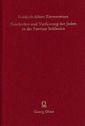 Geschichte und Verfassung der Juden in der Provinz Schlesien