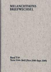 Buchcover Melanchthons Briefwechsel. Band T 19