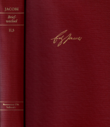Buchcover Jacobi: Briefwechsel 1786. Teilband 1 (Band II,5.1)