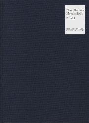 Buchcover Neue Berliner Monatschrift für Philosophie, Geschichte, Literatur und Kunst. Band ...