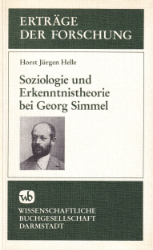 Buchcover Soziologie und Erkenntnistheorie bei Georg Simmel