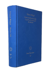 Buchcover Werke VII: Kleine Schriften zur Logik, Logistik und zum Begriff der Mathesis