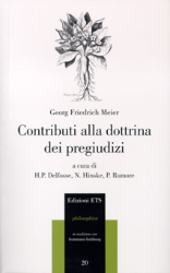Buchcover Contributi alla dottrina dei pregiudizi del genere umano/Beyträge zu der Lehre von ...