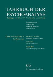 Buchcover Jahrbuch der Psychoanalyse. Band 66: Szene - Verwicklung - Performance