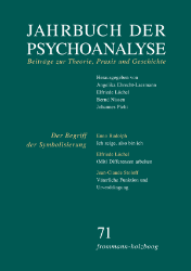 Buchcover: Jahrbuch der Psychoanalyse. Band 71: Der Begriff der Symbolisierung