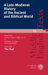 Buchcover A Late-Medieval History of the Ancient and Biblical World. Volume I