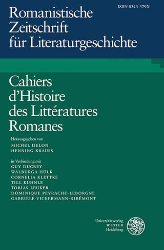 Buchcover: Romanistische Zeitschrift für Literaturgeschichte. 49. Jahrgang · Heft 3/4 · 2025