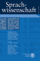 Buchcover: Sprachwissenschaft. Band 49 · Heft 2/3 · 2024
