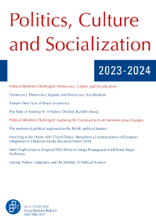 Buchcover Politics, Culture and Socialization. Vol. 14-15/2023-2024, Special Issues