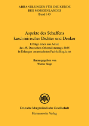 Buchcover Aspekte des Schaffens kaschmirischer Dichter und Denker