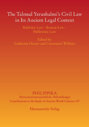 Buchcover The Talmud Yerushalmi's Civil Law in Its Ancient Legal Context