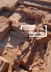 Buchcover Studia Eblaitica 11 (2025)