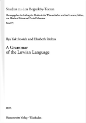 Buchcover A Grammar of the Luwian Language