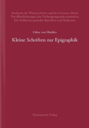 Buchcover Kleine Schriften zur Epigraphik