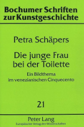 Die junge Frau bei der Toilette