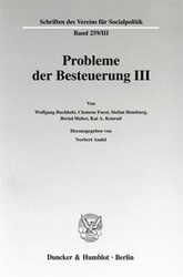 Probleme der Besteuerung III