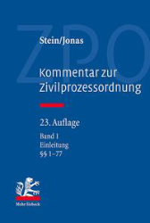 Kommentar zur Zivilprozessordnung. Band 1
