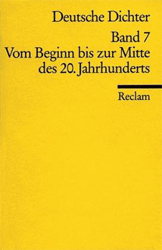 Deutsche Dichter: Vom Beginn bis zur Mitte des 20. Jahrhunderts