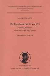 Buchcover Die Epochenschwelle von 1912